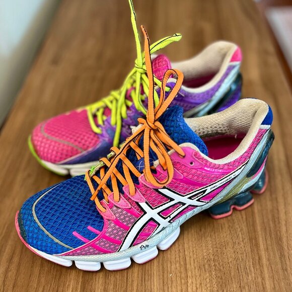 Asics Gel Kinsei 4, Mosaic Neon Multicolor, Size 8 - Picture 2 of 8